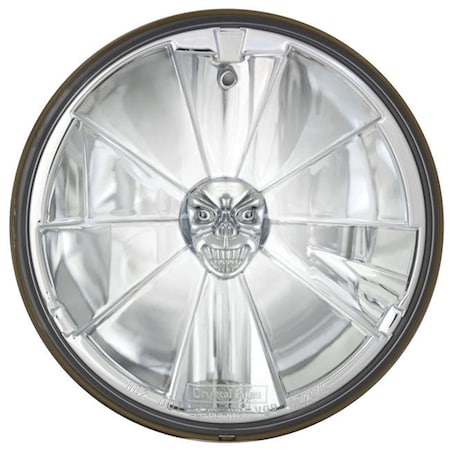 In Pro Car Wear In Pro Car Wear T70700-SR 7 in. Pie Cut Headlamp with H4 Bulb; Skull Bulb Cover T70700-SR